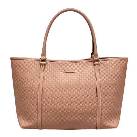 Auth GUCCI Micro Guccissima 449647 Pink Leather Tote Bag - Picture 1 of 16